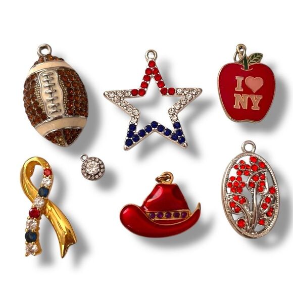Jewelry Charms Pendants Rhinestone Enamel - Picture 1 of 3